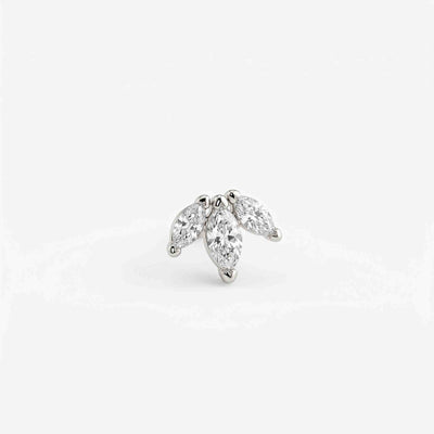 Silver  Marquise Nose pin