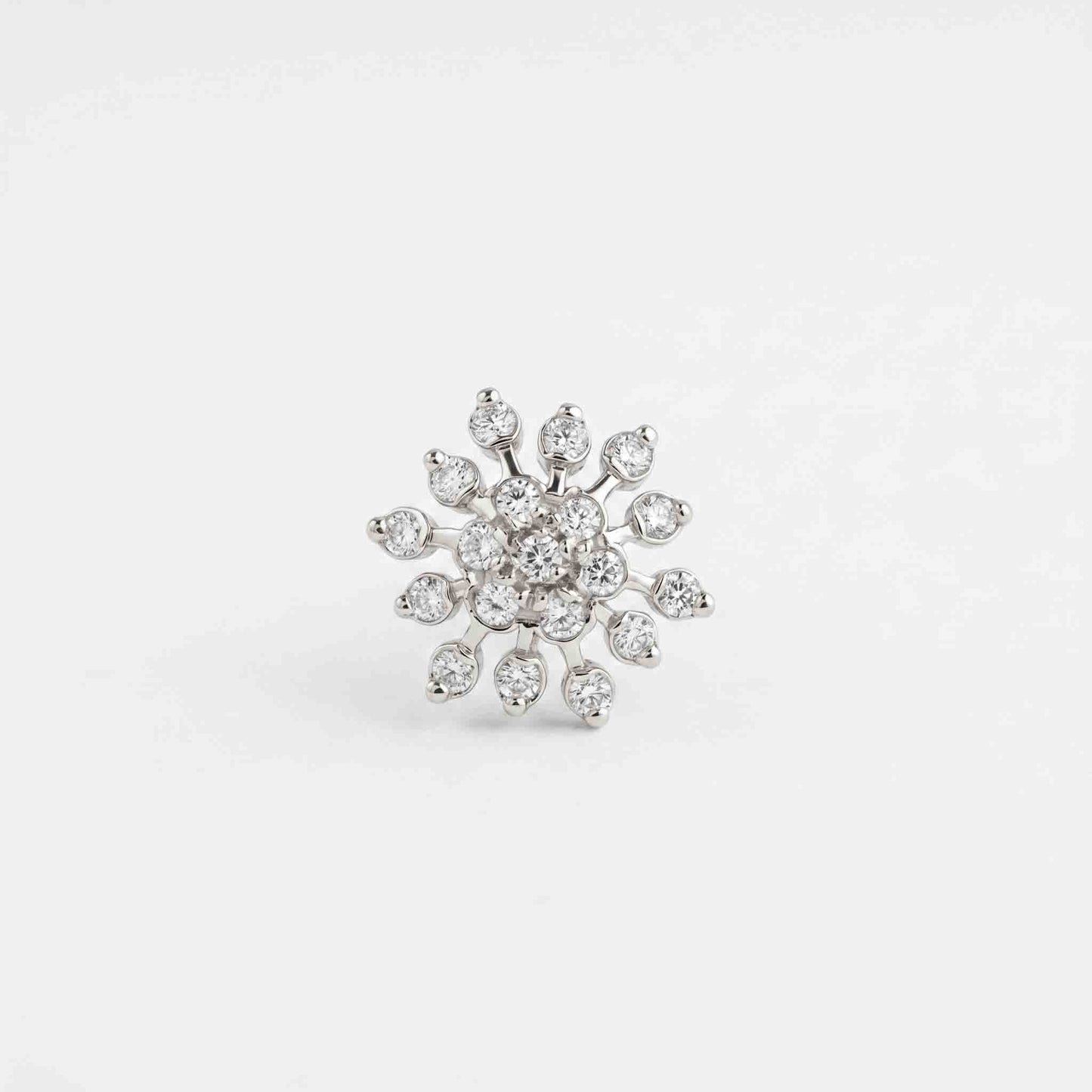 Silver  Kumuda Nose pin