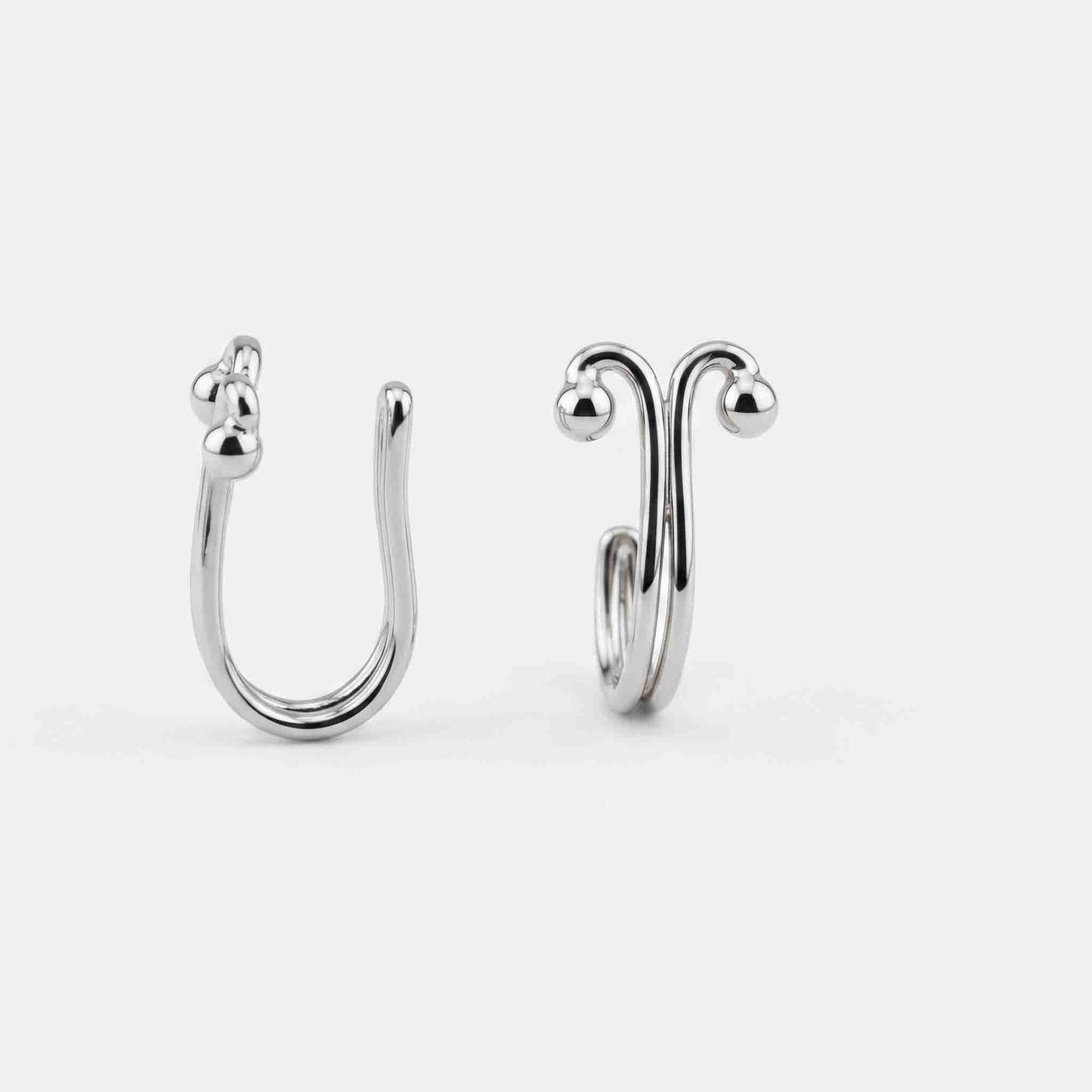 Silver Mottu Clip-on Nose pIn