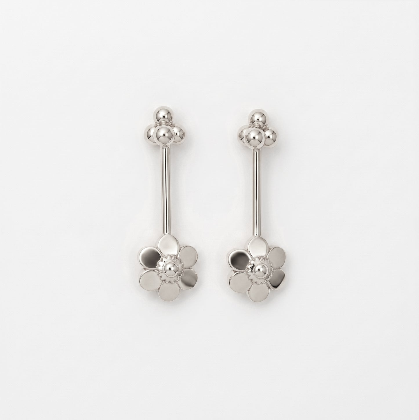 Silver Bugadi Clematis 4 Bead Top Design
