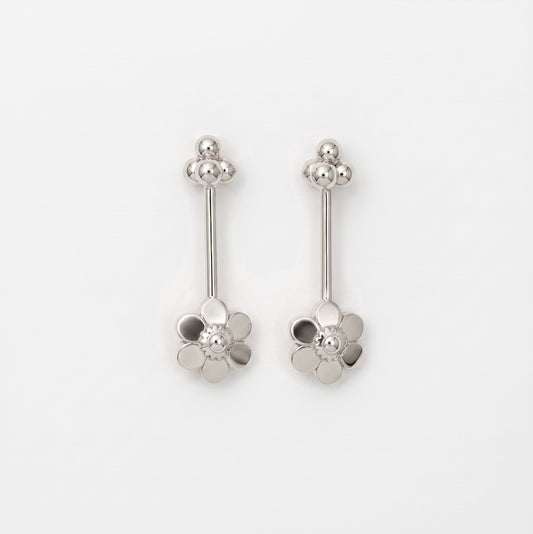 Silver Bugadi Clematis 4 Bead Top Design