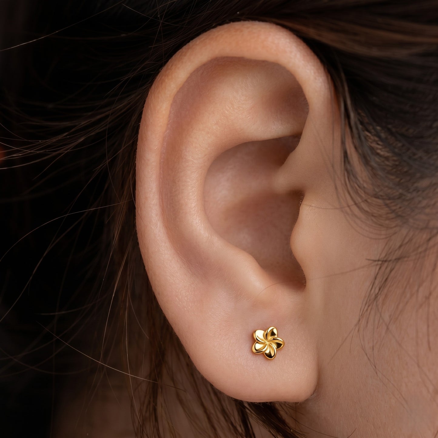 Silver Mogra Earring