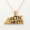 Silver Pendant Arctic Monkeys Band Name Design