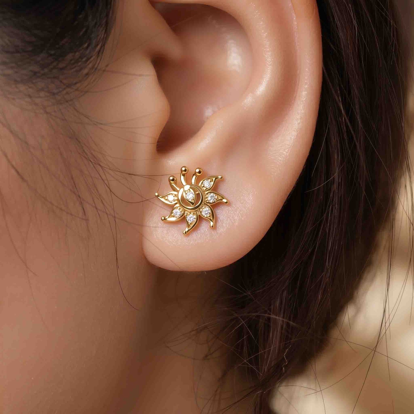 Silver Mayura Earring