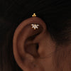 Silver Bugadi 5 Marquis 4 Bead Top Gold Diamond Design