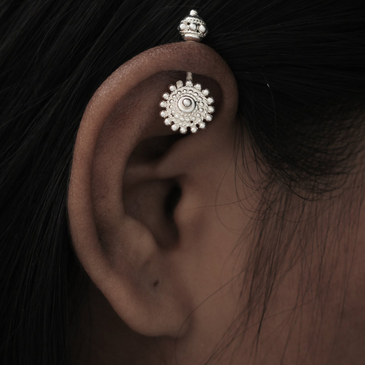 Silver Bugadi Dhal Gada Top Design