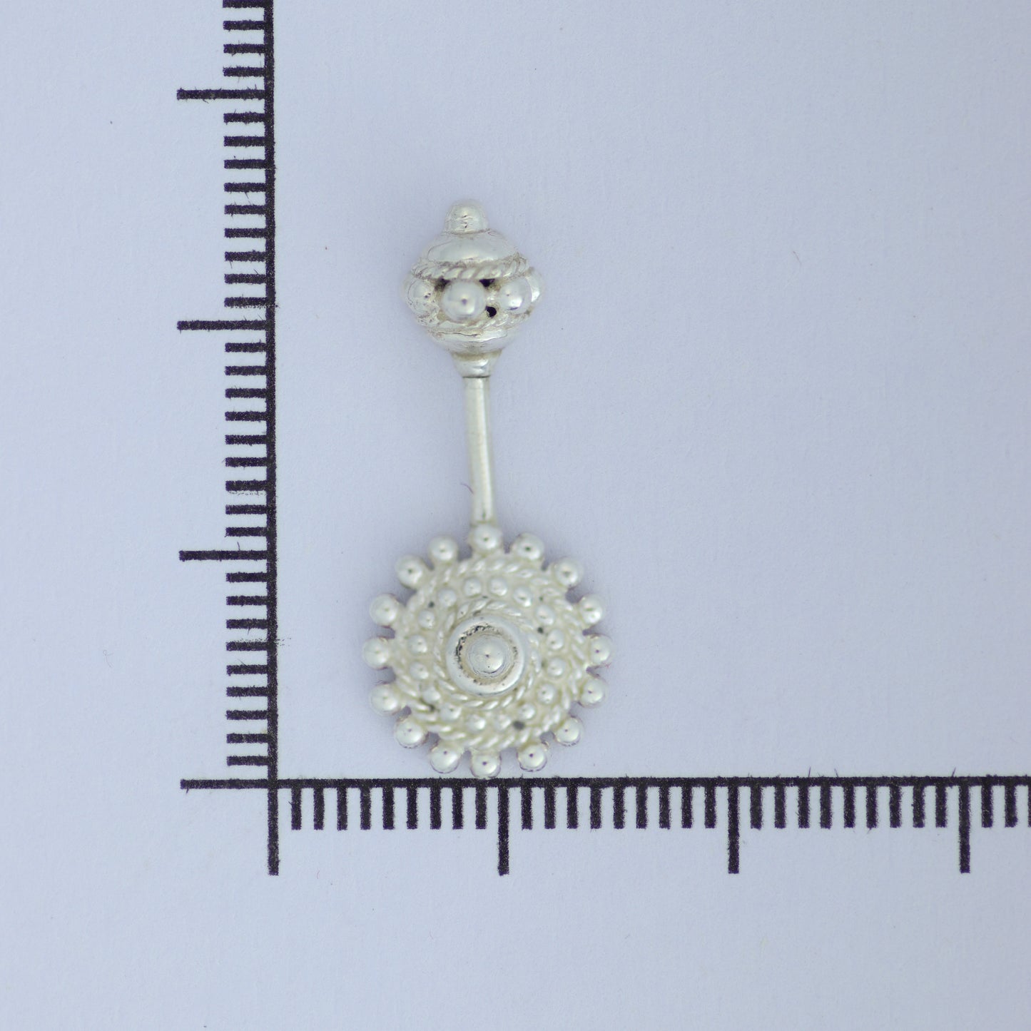 Silver Bugadi Dhal Gada Top Design