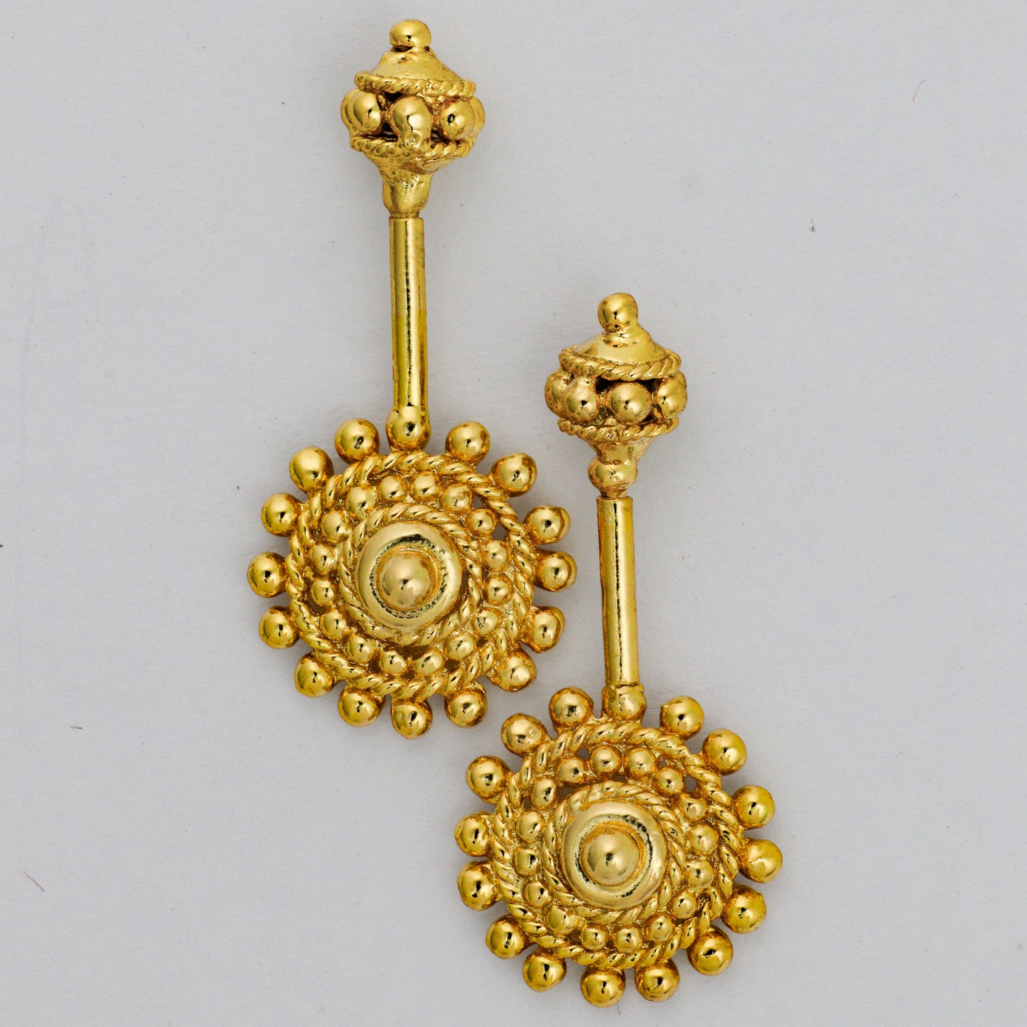 Silver Bugadi Dhal Gada Top Gold Design