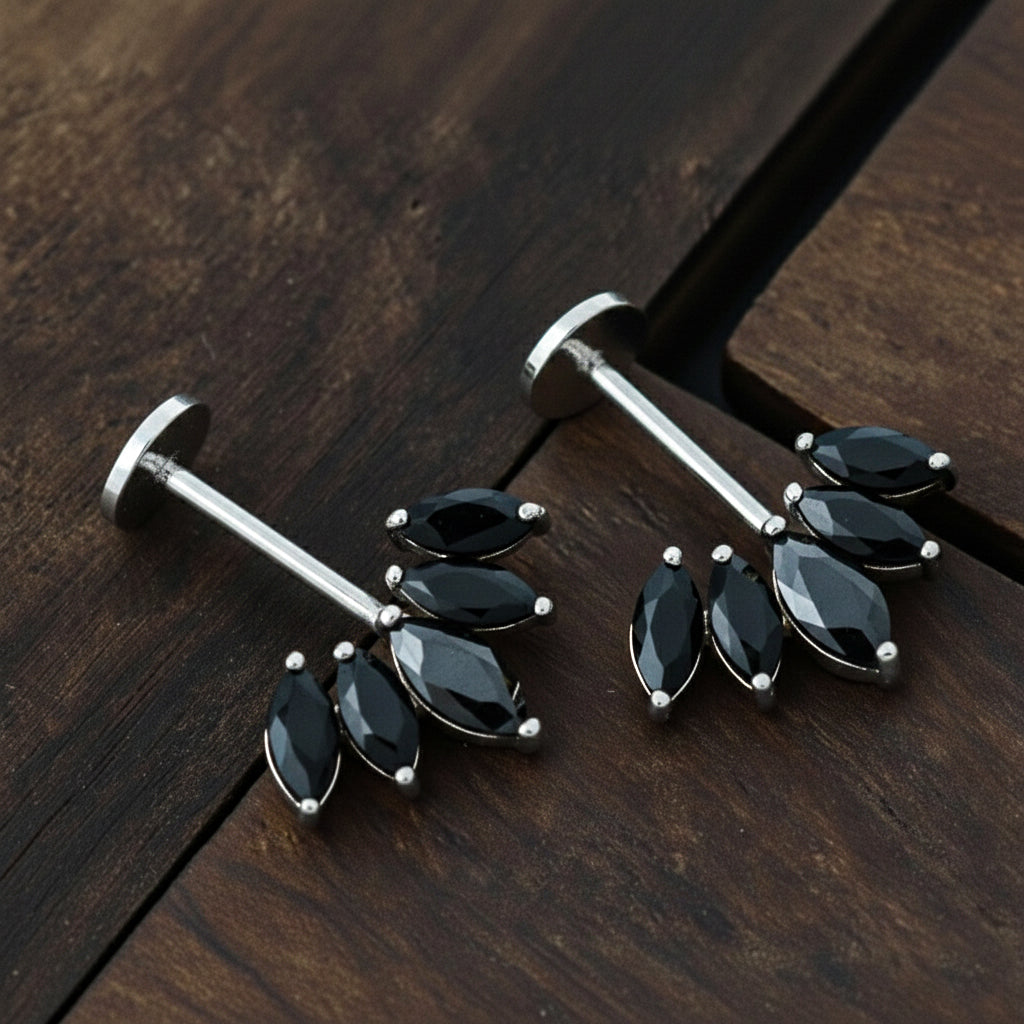 Silver Bugadi 5 Marquis MSB 2 Flat Top Nazar Black Design