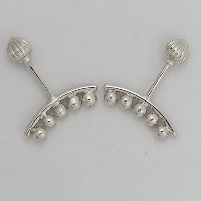 Silver Bugadi 5 Ball Line Modak Top Design