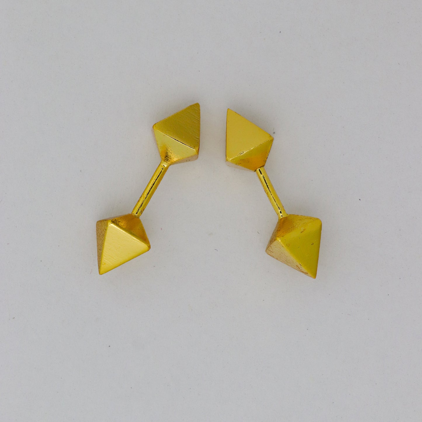 Silver Bugadi Octahedron Dual Gold Design