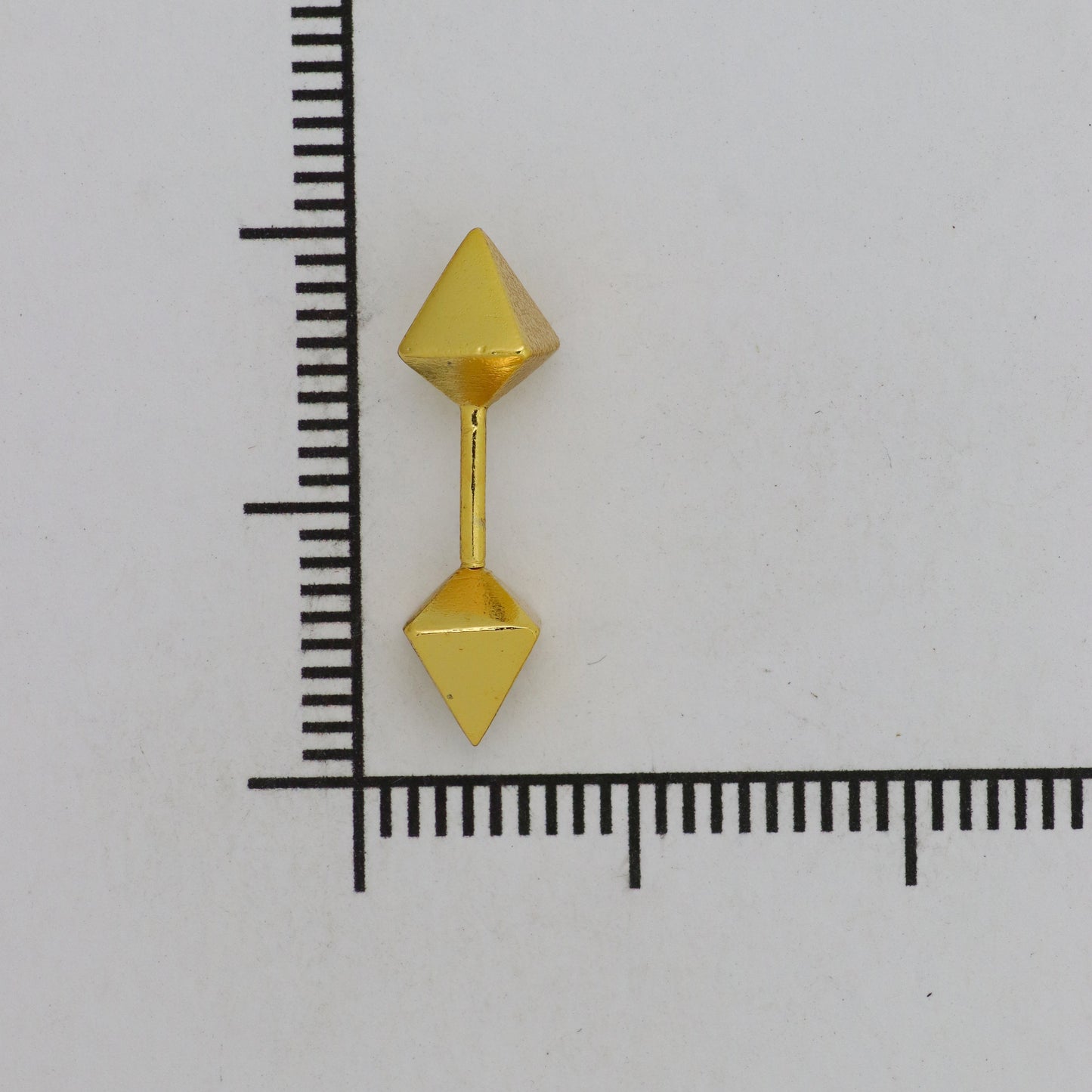 Silver Bugadi Octahedron Dual Gold Design