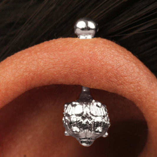 Silver Bugadi Mace Ball Top Design