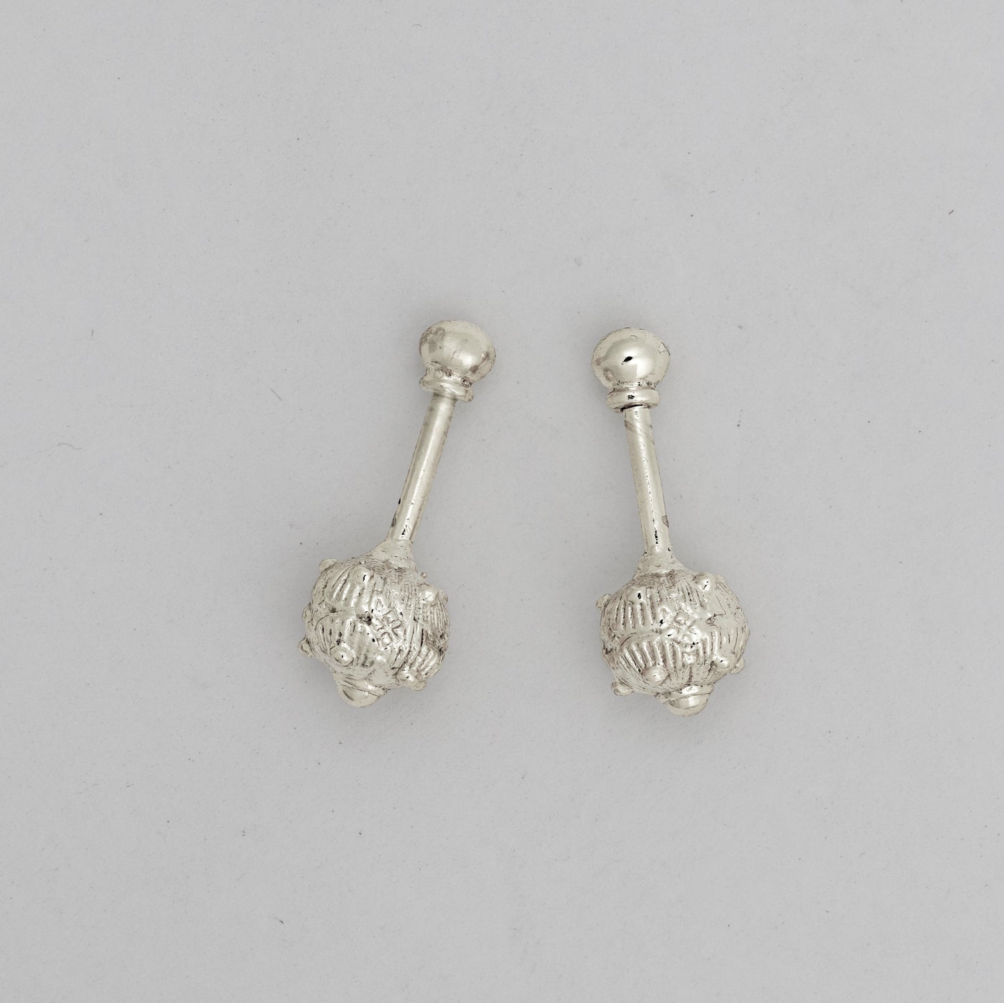 Silver Bugadi Mace Ball Top Design