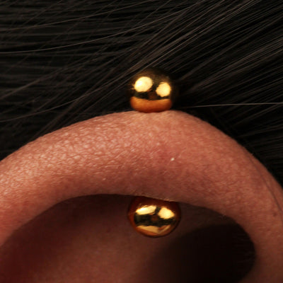 Silver Bugadi Ball Dual Gold Design
