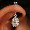 Silver Hanging Jhumka Bugadi