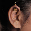 Silver Hanging Jhumka Bugadi Gold Plated 2