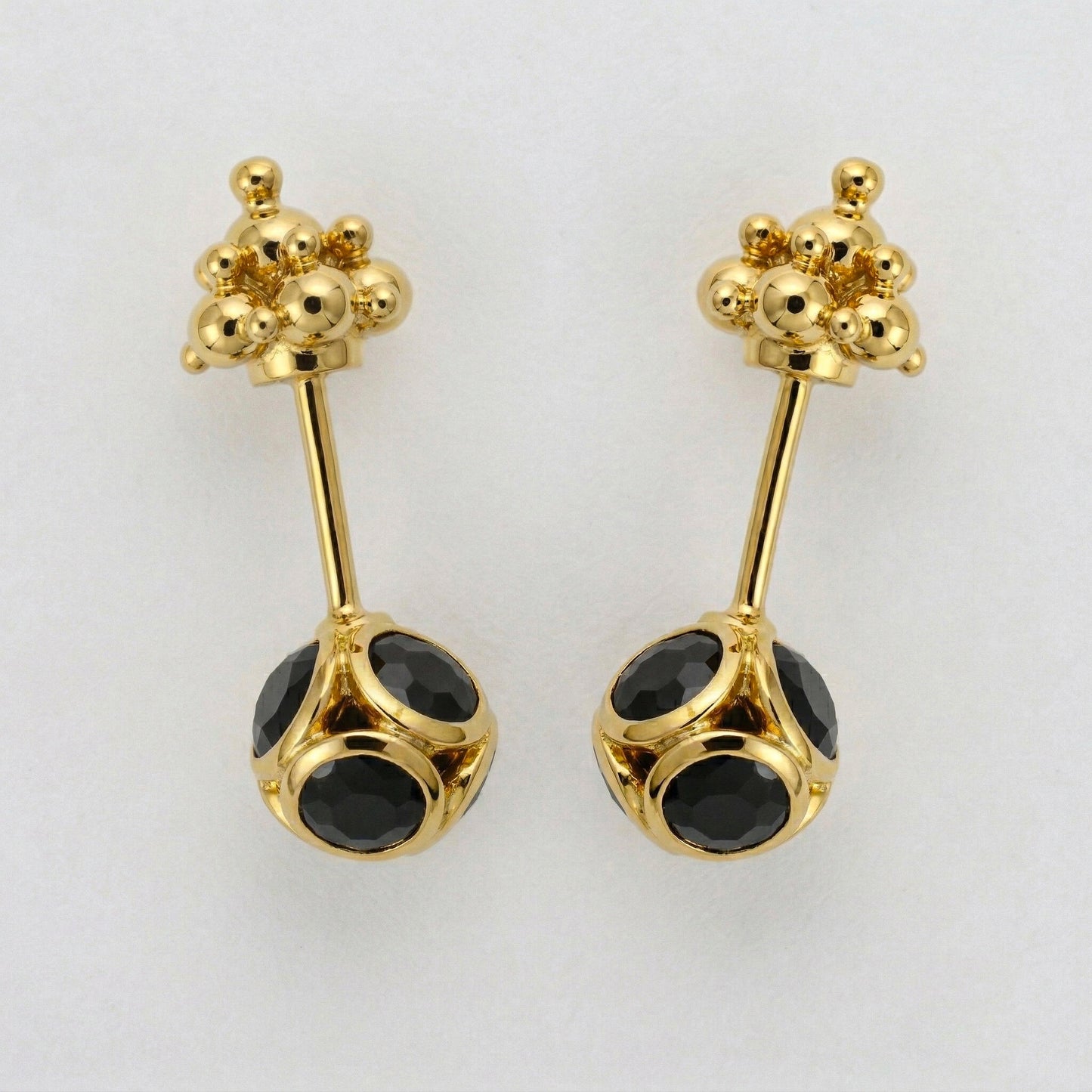 Silver Bugadi Stone Ball Gopuram Top Gold Nazar Black Design