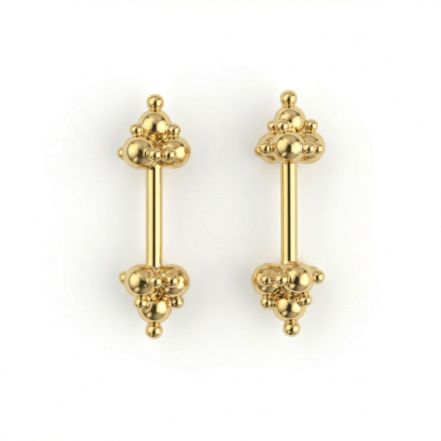 Silver Bugadi Dome Dual Gold Design