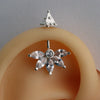 SILVER 5 MARQUIS DIAMOND STONE SHIKHAR TOP BUGADI
