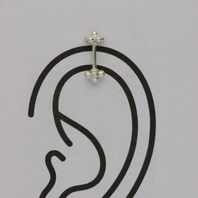 Silver Bugadi 6 Bead Dual Design