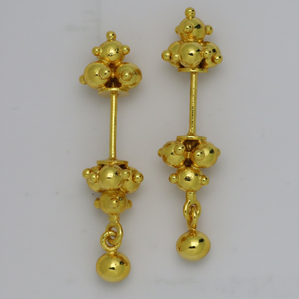 Silver Bugadi Dome Dual & Drop Gold Design