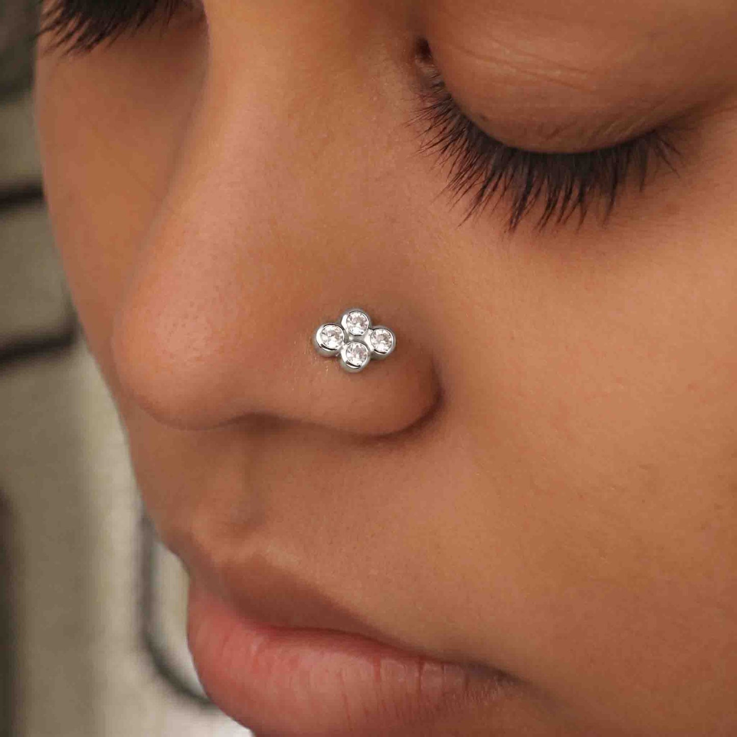 Silver Charokha Nose pin