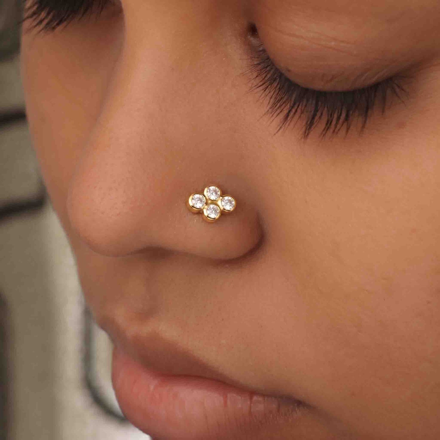Silver Charokha Nose pin