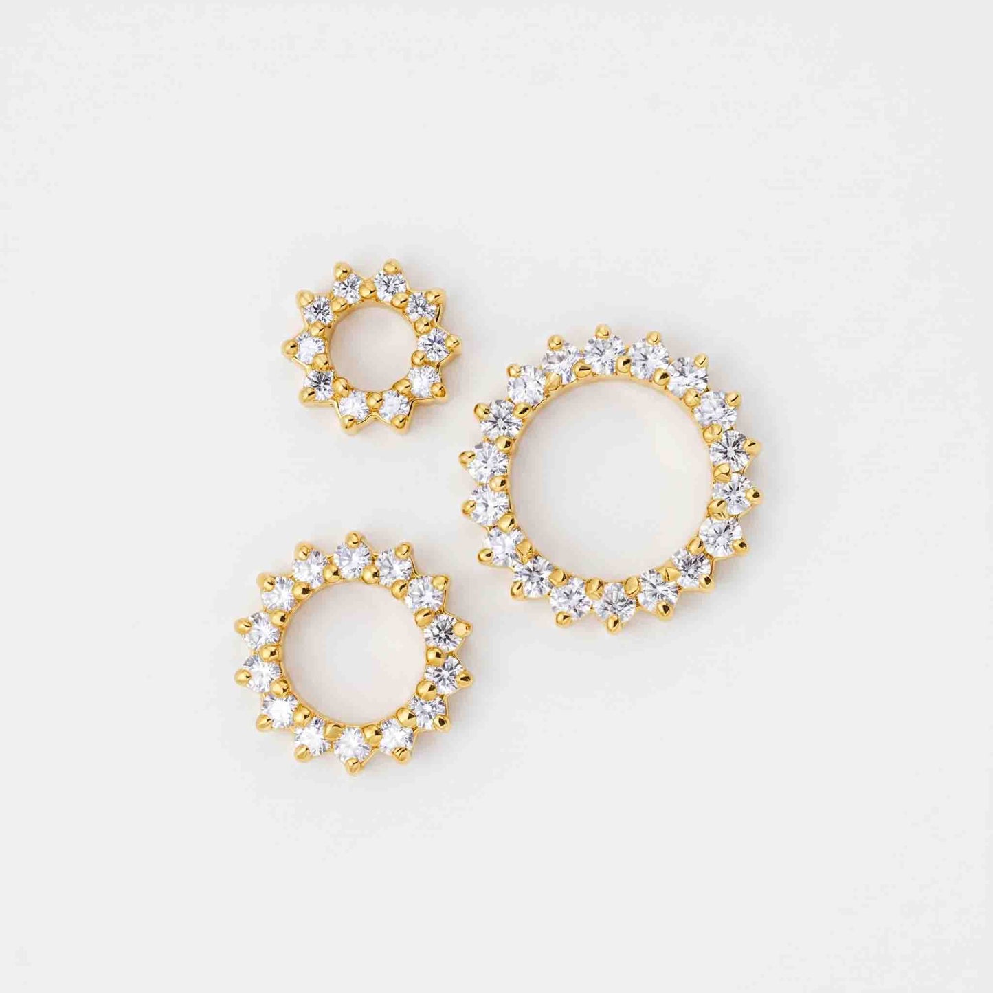 Silver Luna Wheel Nose pin