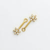 Silver Bugadi Charm 7 Stone Flower Top