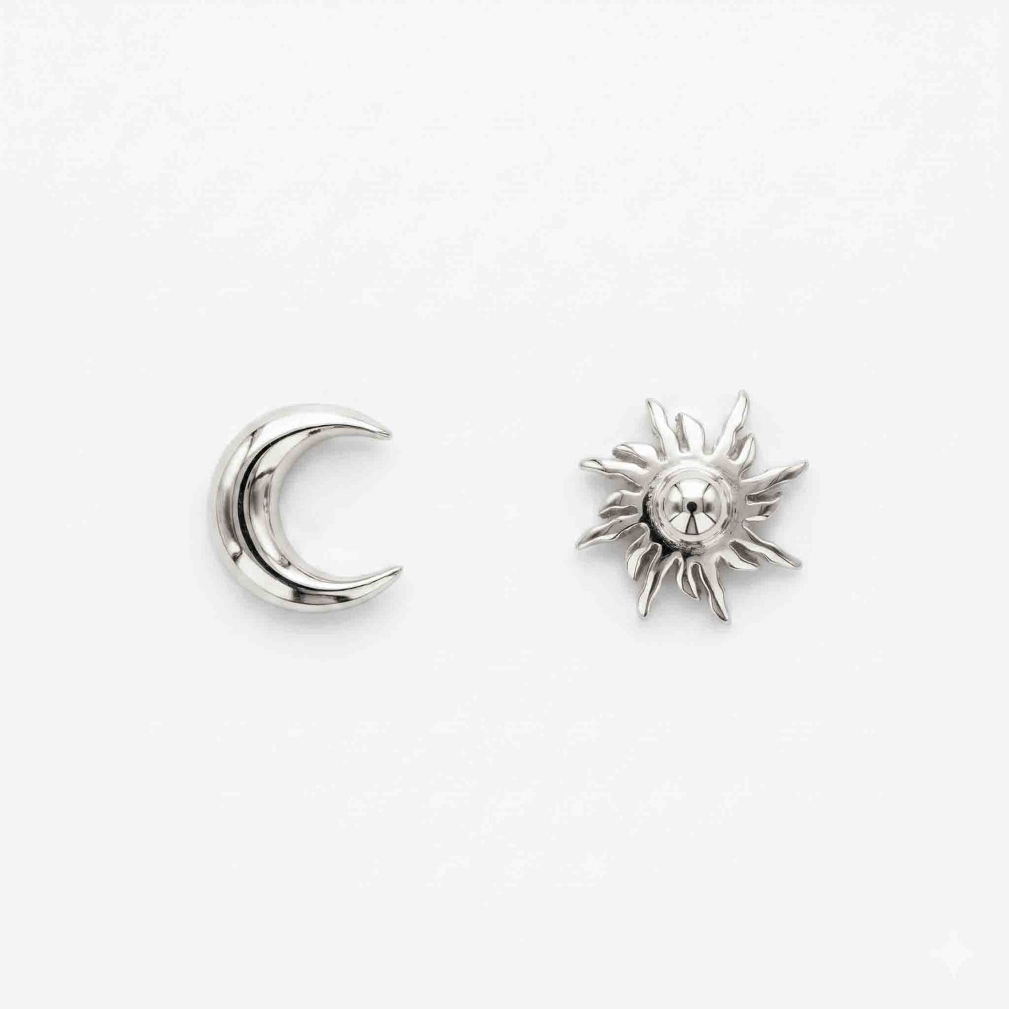 Sun-Moon 925 Silver Earings