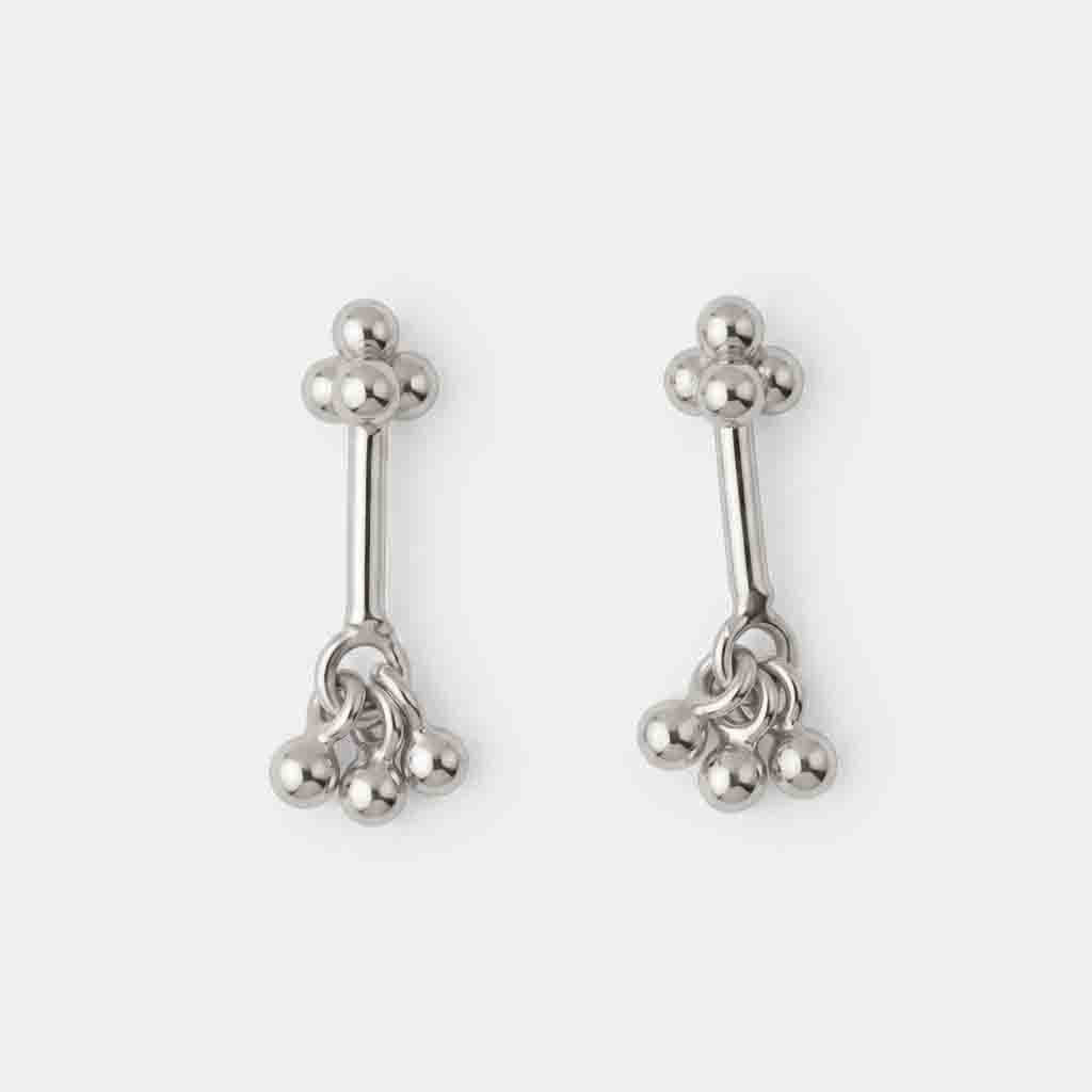 Beaded With Ball Drops 925 Silver Bugadi Design