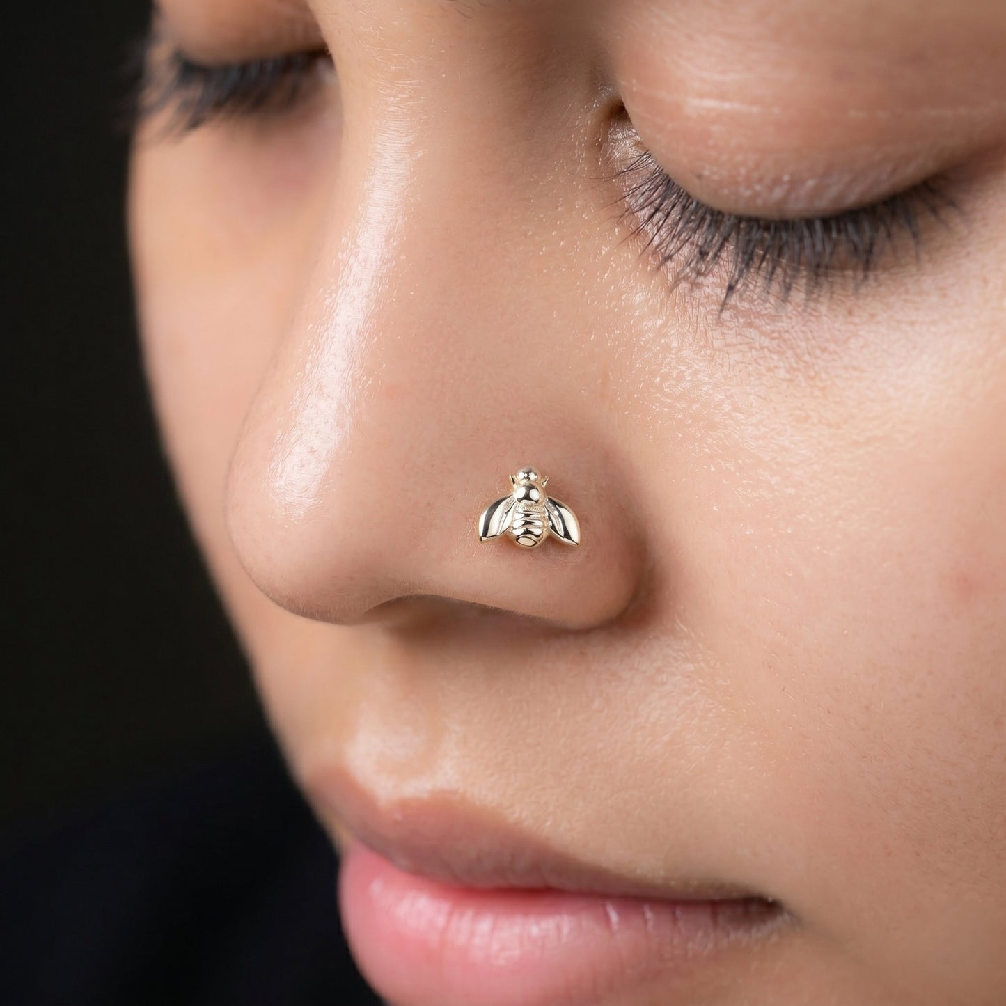 Silver Bee Nosepin