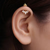 Silver Bugadi 5 Marquise Msb2 Gopuram Top Diamond Design