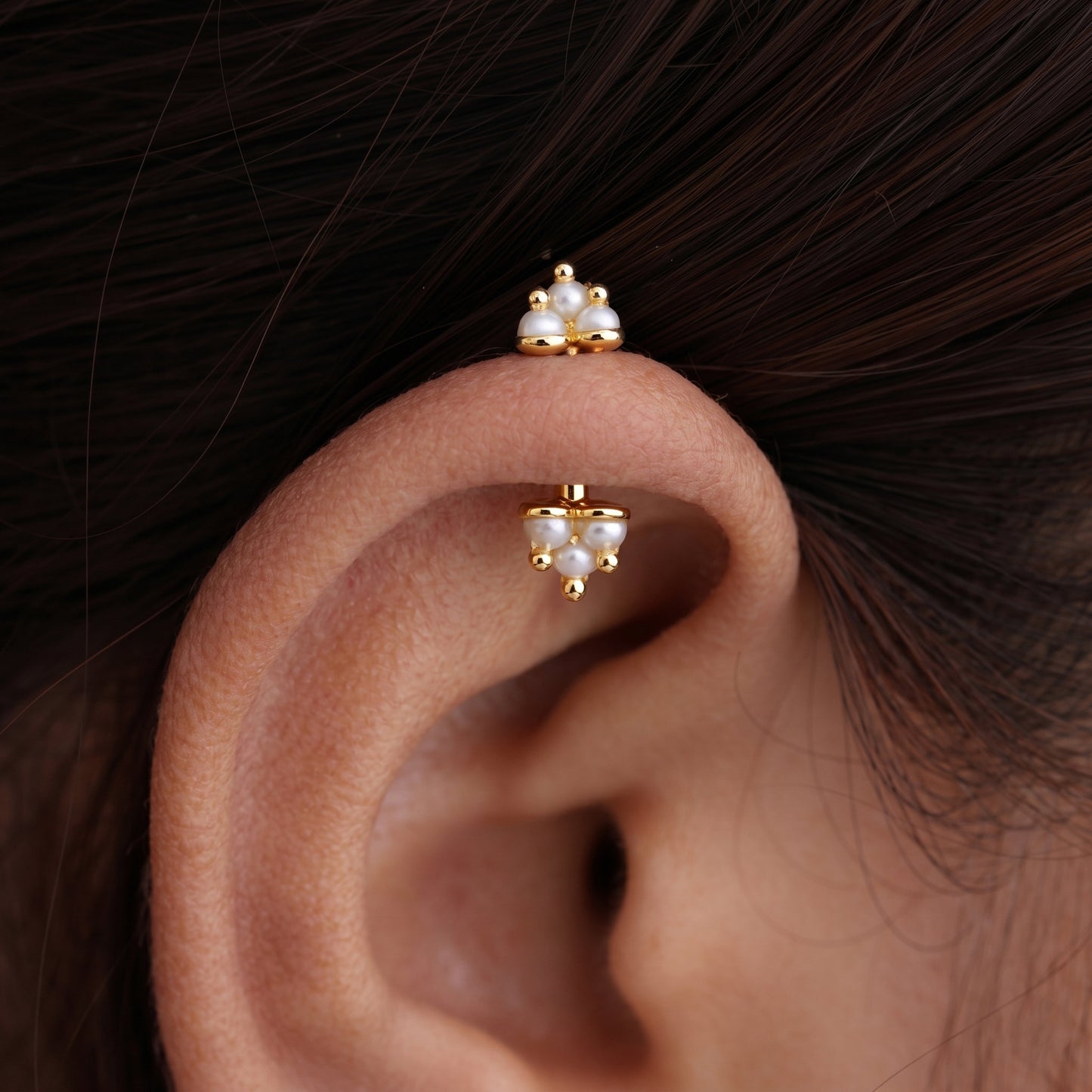 Silver Bugadi Gopuram Pearl Dual Design
