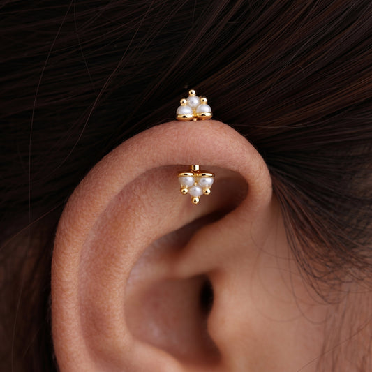 Silver Bugadi Gopuram Pearl Dual Design