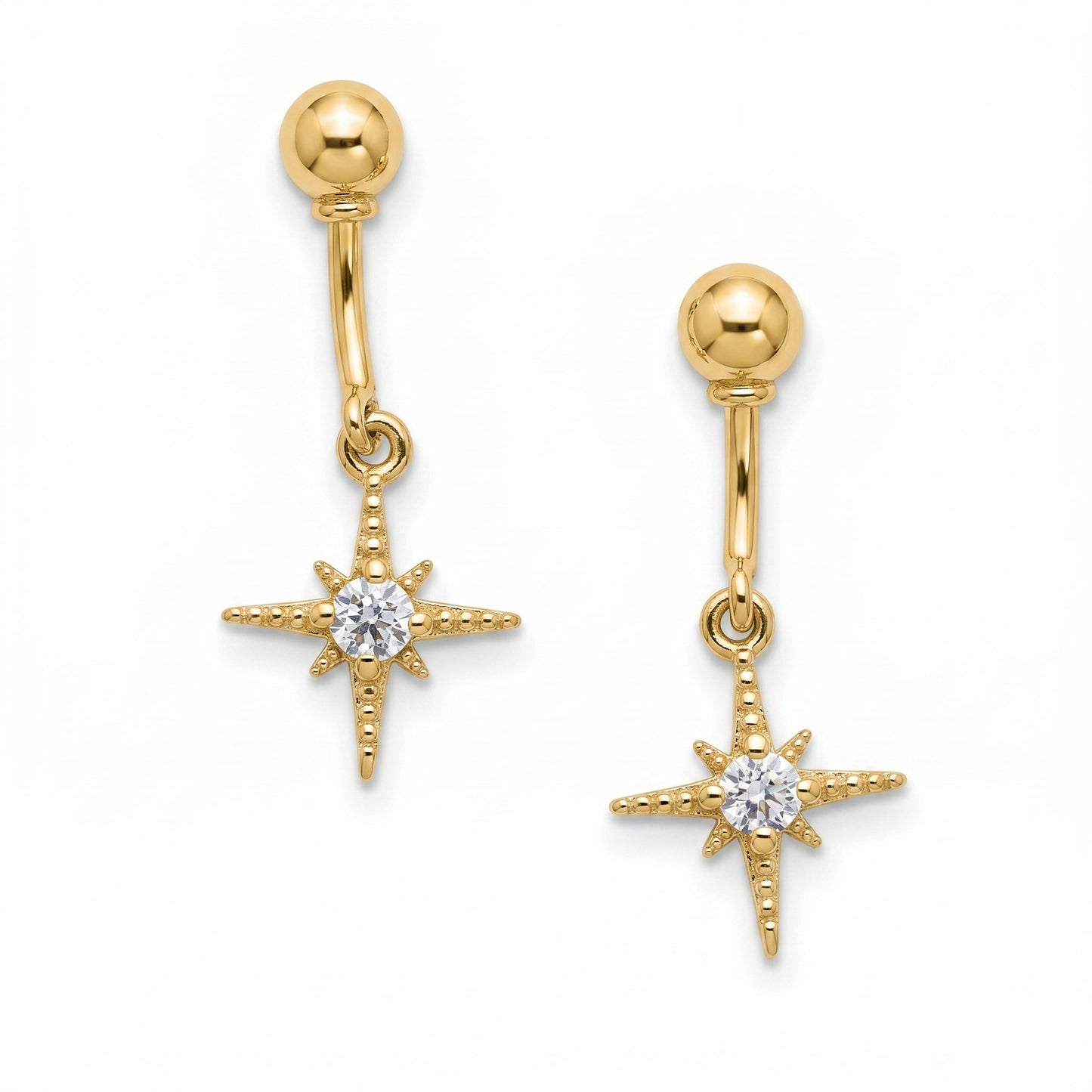 Silver Bugadi Hanging Dhurva Tara With Drop Ball Top Design