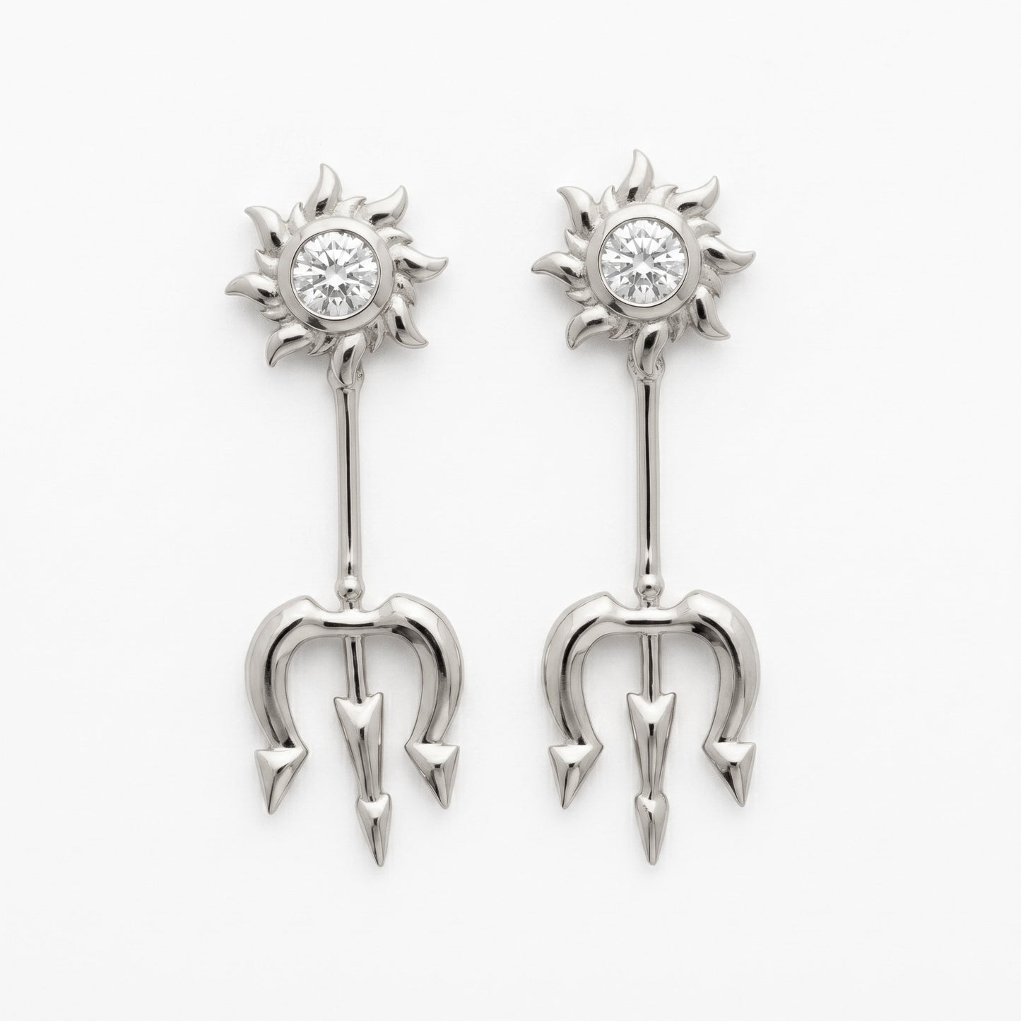 Silver Bugadi Trishul Surya Top Design