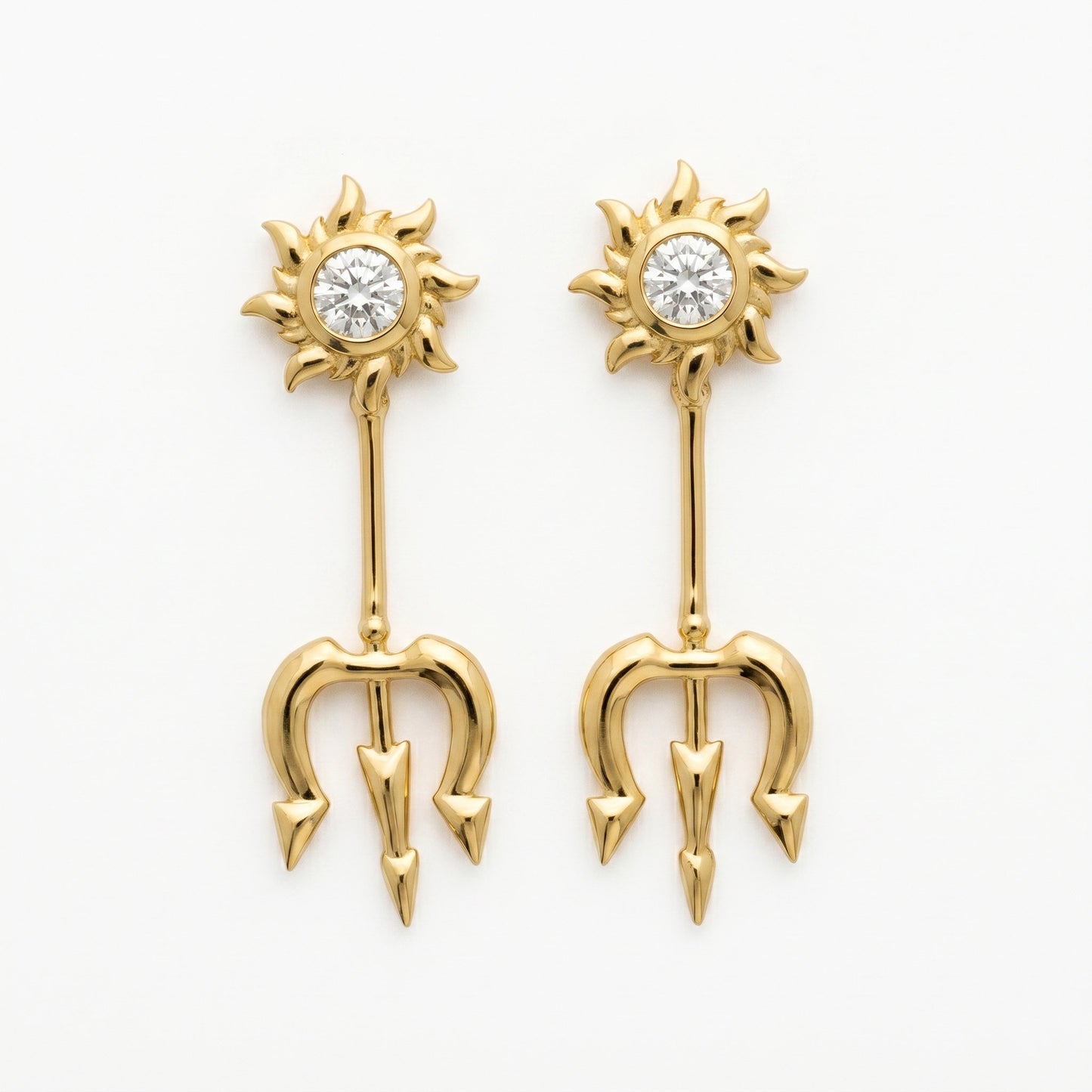 Silver Bugadi Trishul Surya Top Design