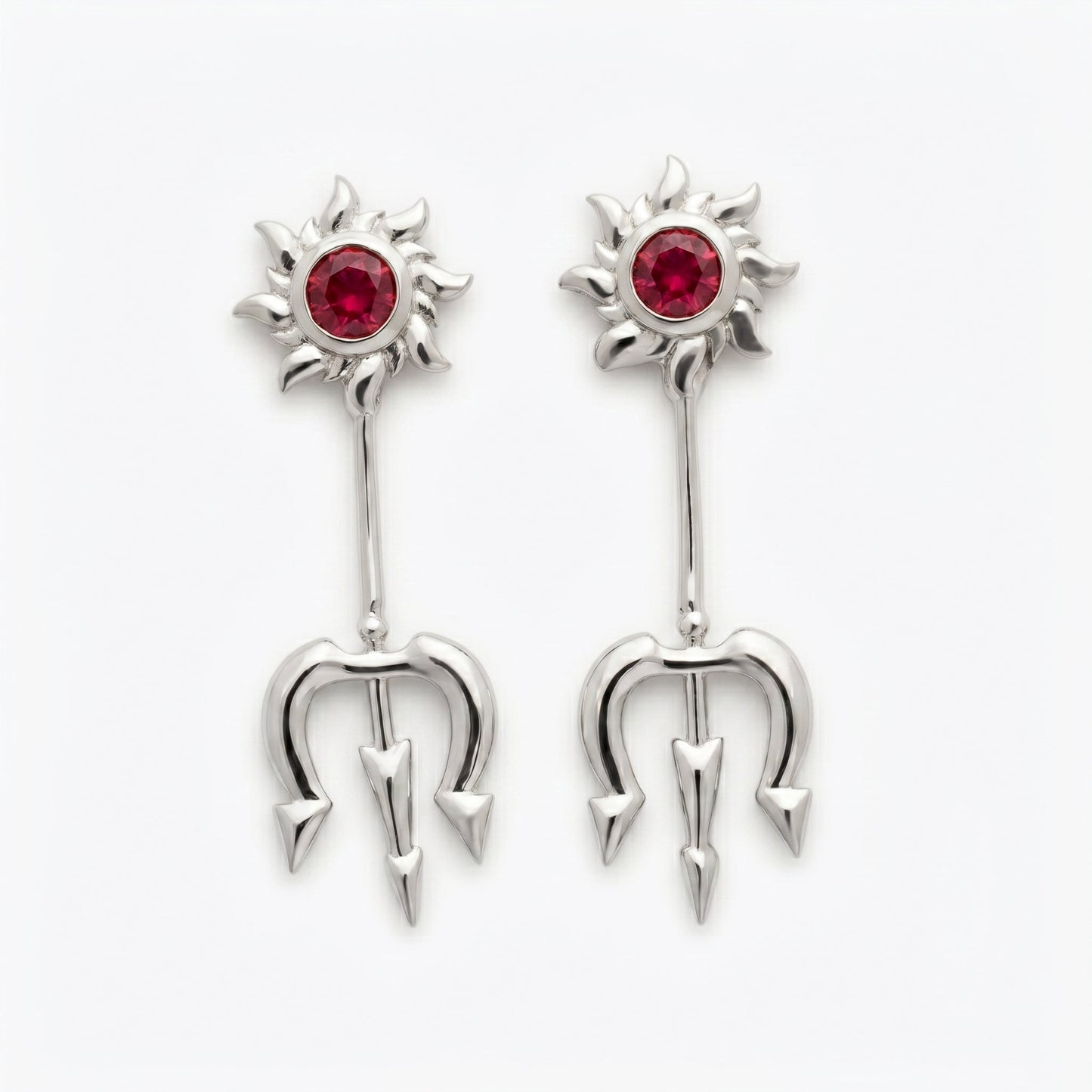Silver Bugadi Trishul Surya Top Design