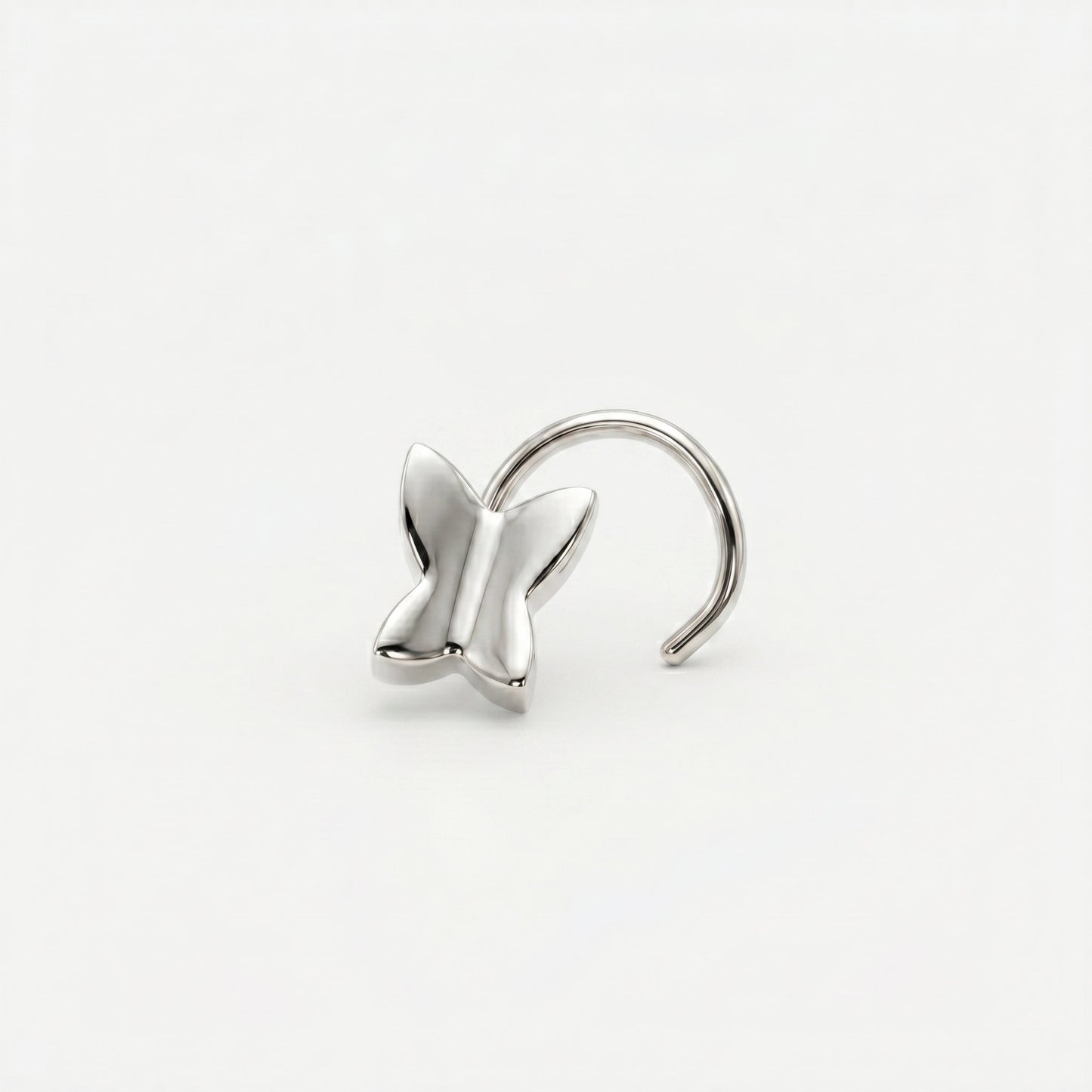 Silver Butterfly Nosepin
