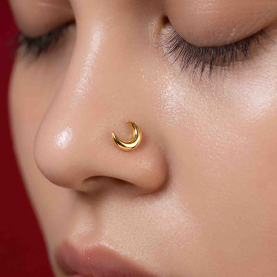 Chand Nosepin 925 Silver (Thick)