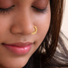 Silver Chevron Beaded Clicker Nosering