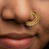 Silver Classic Beaded Nath