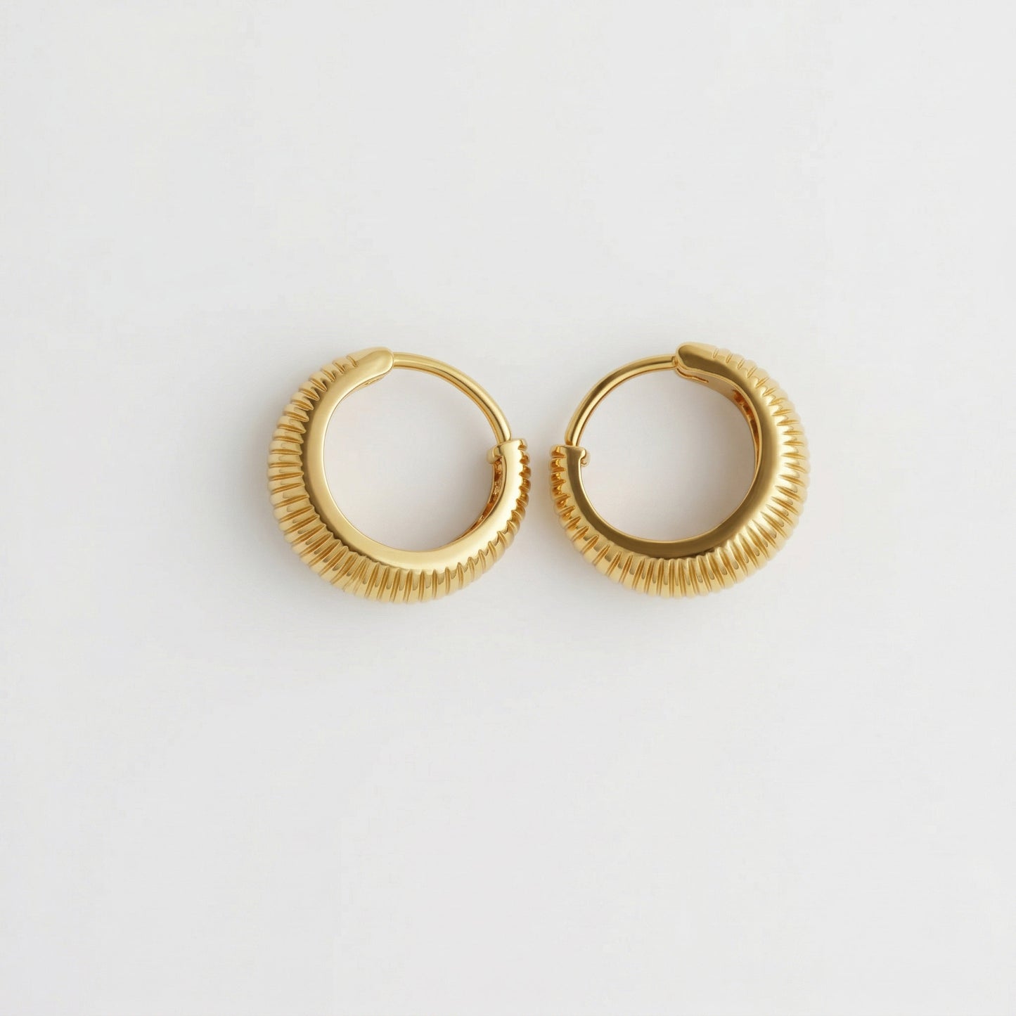 Silver Croissant Earrings
