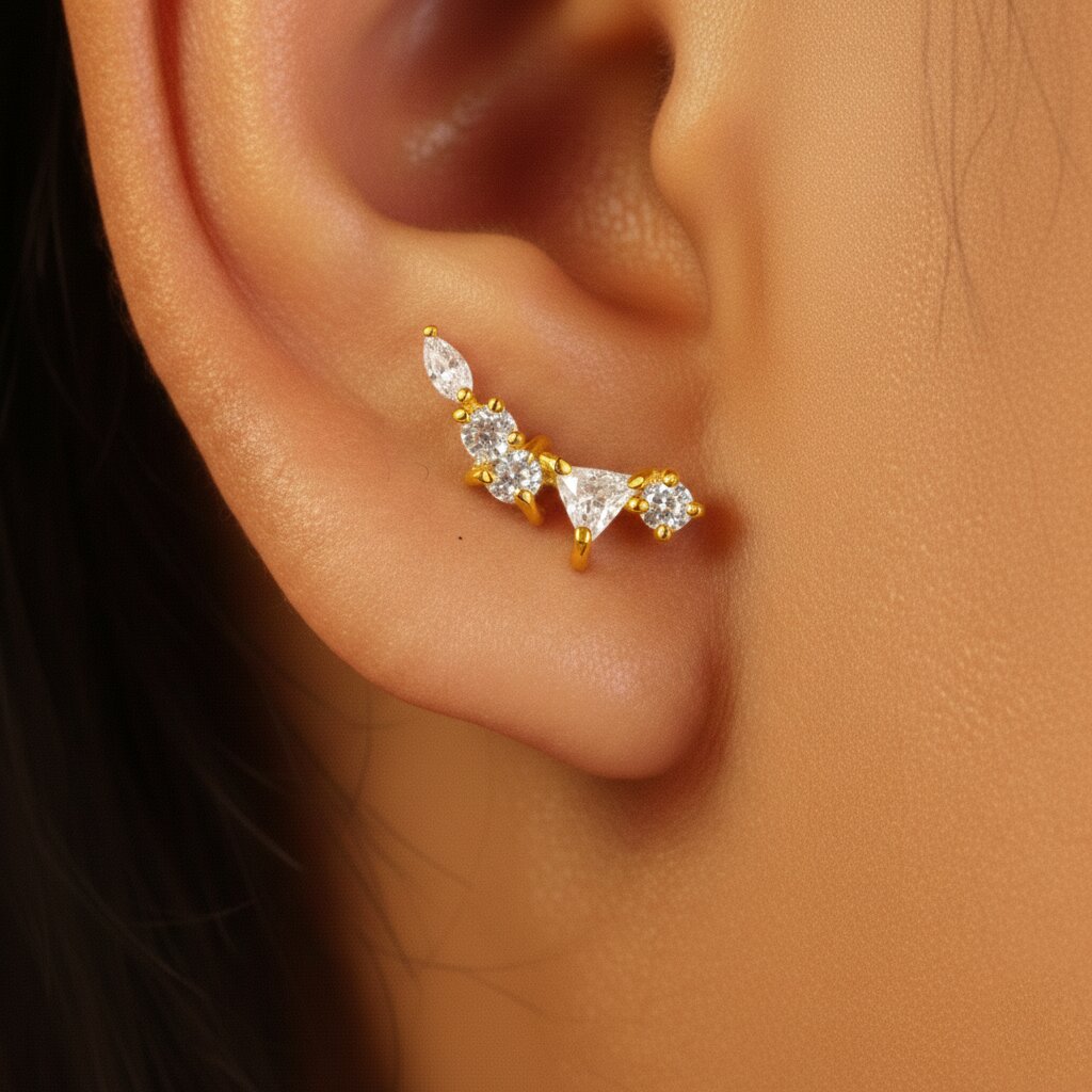 Silver Constellation Earring