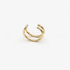 Silver Double Line Clipon Nosering