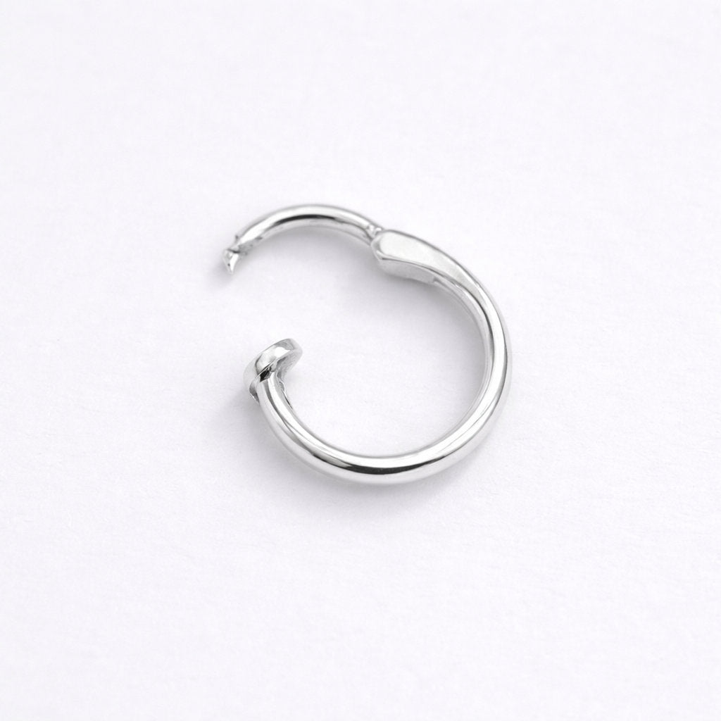 Silver Double Line Nosering