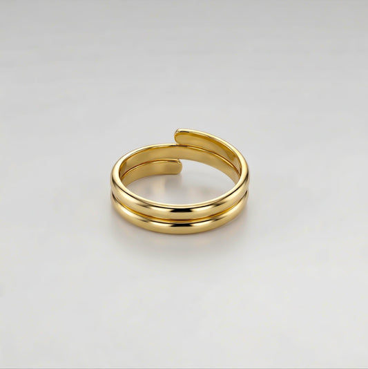 Silver Double Wrap Ring