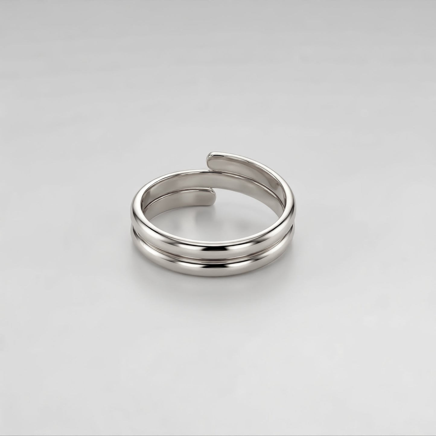 Silver Double Wrap Ring